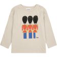 Bobo Choses Light Brown Little Tin Soldiers LS T-Shirt For Sale