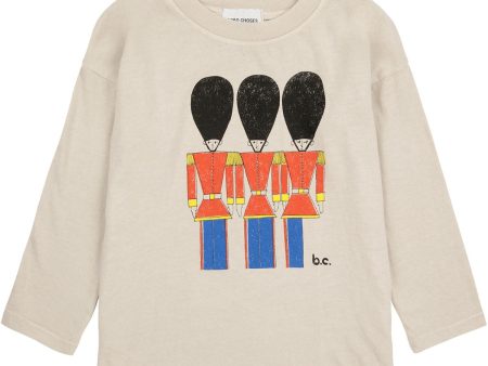 Bobo Choses Light Brown Little Tin Soldiers LS T-Shirt For Sale