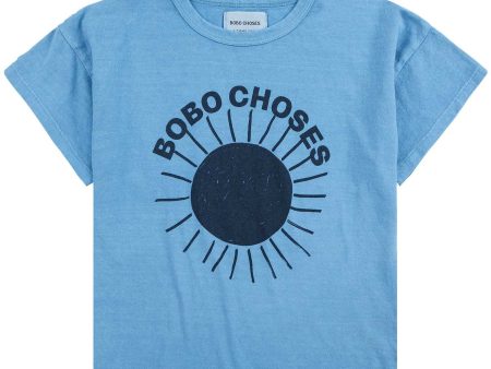 Bobo Choses Light Blue Sun Turquoise T-Shirt Supply