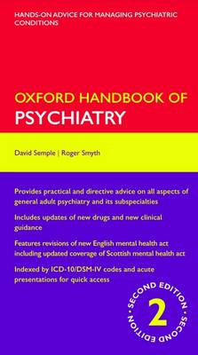 David Semple: Oxford Handbook of Psychiatry [2009] Hot on Sale